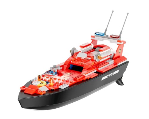 Радиоуправляемый катер Flytec V102 конструктор 2 в 1 (159 деталей) 2.4G RTR Flytec-V102 в Москве