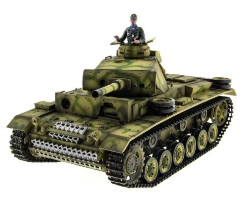 Р/У танк Taigen 1/16 Panzerkampfwagen III (Германия) HC (для ИК танкового боя) V3 2.4G RTR TG3848-1HC-IR3.0 в Москве