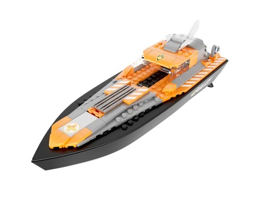 Радиоуправляемый катер Flytec V101 конструктор 4 в 1 (140 деталей) 2.4G RTR Flytec-V101 в Москве