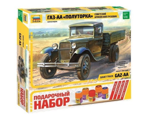 Сборная модель ZVEZDA Грузовик "ГАЗ-АА", 1/35 ZV-3602П в Москве Сборная модель ZVEZDA Грузовик "ГАЗ-АА", 1/35 ZV-3602П в Москве