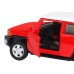 Машина "АВТОПАНОРАМА" Toyota FJ Cruiser, красный, 1/43, инерция, в/к 17,5*12,5*6,5 см JB1251265 в Москве