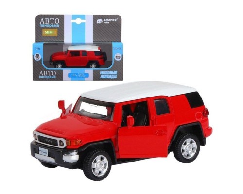 Машина "АВТОПАНОРАМА" Toyota FJ Cruiser, красный, 1/43, инерция, в/к 17,5*12,5*6,5 см JB1251265 в Москве Машина "АВТОПАНОРАМА" Toyota FJ Cruiser, красный, 1/43, инерция, в/к 17,5*12,5*6,5 см JB1251265 в Москве