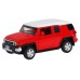 Машина "АВТОПАНОРАМА" Toyota FJ Cruiser, красный, 1/43, инерция, в/к 17,5*12,5*6,5 см JB1251265 в Москве
