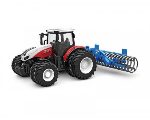 Р/У фермерский трактор Korody с сеноподборщиком, двойные колеса 1/24 2.4G 6CH RTR KR6636B в Каспийске Р/У фермерский трактор Korody с сеноподборщиком, двойные колеса 1/24 2.4G 6CH RTR KR6636B в Каспийске