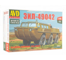 Сборная модель AVD Вездеход-амфибия ЗИЛ-49042, 1/43