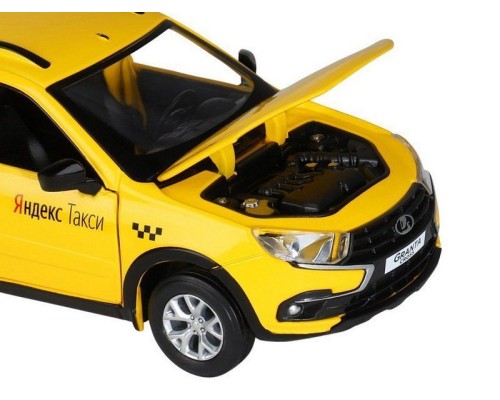 Машина "АВТОПАНОРАМА" Яндекс.Такси LADA GRANTA CROSS, желтый, 1/24, в/к 24,5*12,5*10,5 см JB1251347 в Москве Машина "АВТОПАНОРАМА" Яндекс.Такси LADA GRANTA CROSS, желтый, 1/24, в/к 24,5*12,5*10,5 см JB1251347 в Москве