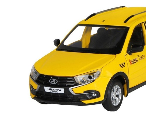 Машина "АВТОПАНОРАМА" Яндекс.Такси LADA GRANTA CROSS, желтый, 1/24, в/к 24,5*12,5*10,5 см JB1251347 в Москве Машина "АВТОПАНОРАМА" Яндекс.Такси LADA GRANTA CROSS, желтый, 1/24, в/к 24,5*12,5*10,5 см JB1251347 в Москве