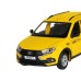 Машина "АВТОПАНОРАМА" Яндекс.Такси LADA GRANTA CROSS, желтый, 1/24, в/к 24,5*12,5*10,5 см JB1251347 в Москве