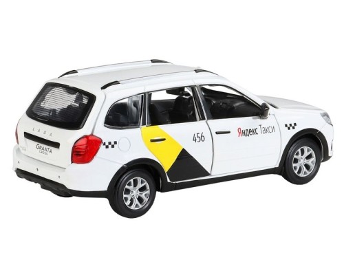 Машина "АВТОПАНОРАМА" Яндекс.Такси LADA GRANTA CROSS, белый, 1/24, свет, звук, в/к 24,5*12,5*10,5см JB1251346 в Москве Машина "АВТОПАНОРАМА" Яндекс.Такси LADA GRANTA CROSS, белый, 1/24, свет, звук, в/к 24,5*12,5*10,5см JB1251346 в Москве