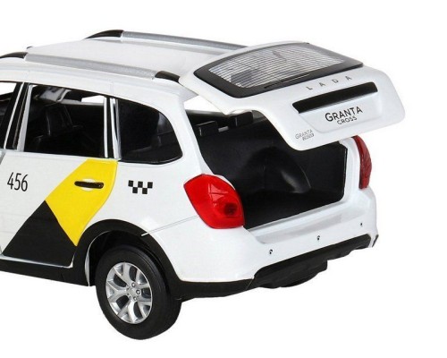 Машина "АВТОПАНОРАМА" Яндекс.Такси LADA GRANTA CROSS, белый, 1/24, свет, звук, в/к 24,5*12,5*10,5см JB1251346 в Москве Машина "АВТОПАНОРАМА" Яндекс.Такси LADA GRANTA CROSS, белый, 1/24, свет, звук, в/к 24,5*12,5*10,5см JB1251346 в Москве