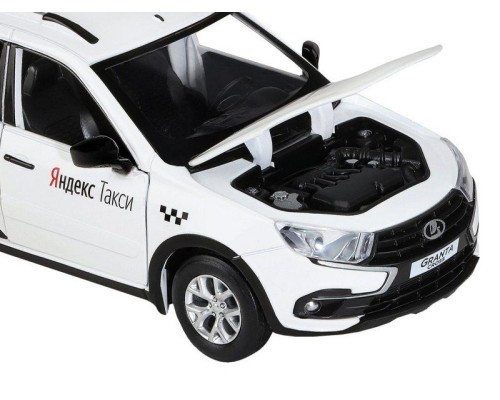Машина "АВТОПАНОРАМА" Яндекс.Такси LADA GRANTA CROSS, белый, 1/24, свет, звук, в/к 24,5*12,5*10,5см JB1251346 в Москве Машина "АВТОПАНОРАМА" Яндекс.Такси LADA GRANTA CROSS, белый, 1/24, свет, звук, в/к 24,5*12,5*10,5см JB1251346 в Москве