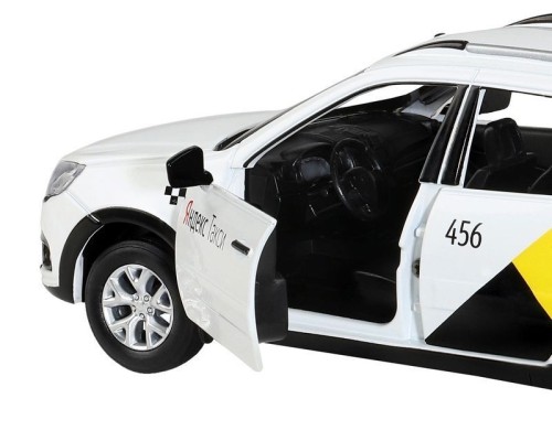 Машина "АВТОПАНОРАМА" Яндекс.Такси LADA GRANTA CROSS, белый, 1/24, свет, звук, в/к 24,5*12,5*10,5см JB1251346 в Москве Машина "АВТОПАНОРАМА" Яндекс.Такси LADA GRANTA CROSS, белый, 1/24, свет, звук, в/к 24,5*12,5*10,5см JB1251346 в Москве