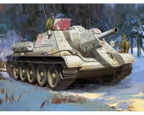 Сборная модель ZVEZDA Советский истребитель танков Су-122, 1/35 ZV-3691 в Москве Сборная модель ZVEZDA Советский истребитель танков Су-122, 1/35 ZV-3691 в Москве