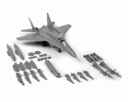 Сборная модель ZVEZDA Российский истребитель МиГ-29 (9-13), подарочный набор, 1/72 ZV-7278П в Москве
