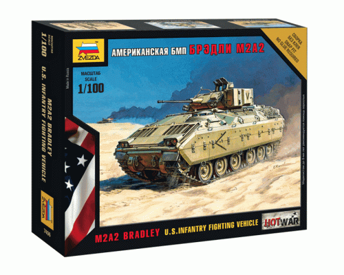 Сборная модель ZVEZDA Американская БМП Бредли, 1/100 ZV-7406 в Москве