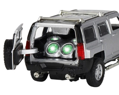 Машина "АВТОПАНОРАМА" Hummer H3, серебряный, 1/32, свет, звук, инерция, в/к 17,5*13,5*9 см JB1251393 в Москве Машина "АВТОПАНОРАМА" Hummer H3, серебряный, 1/32, свет, звук, инерция, в/к 17,5*13,5*9 см JB1251393 в Москве