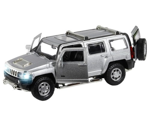 Машина "АВТОПАНОРАМА" Hummer H3, серебряный, 1/32, свет, звук, инерция, в/к 17,5*13,5*9 см JB1251393 в Москве Машина "АВТОПАНОРАМА" Hummer H3, серебряный, 1/32, свет, звук, инерция, в/к 17,5*13,5*9 см JB1251393 в Москве