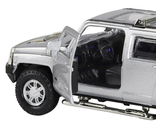 Машина "АВТОПАНОРАМА" Hummer H3, серебряный, 1/32, свет, звук, инерция, в/к 17,5*13,5*9 см JB1251393 в Москве Машина "АВТОПАНОРАМА" Hummer H3, серебряный, 1/32, свет, звук, инерция, в/к 17,5*13,5*9 см JB1251393 в Москве