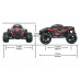 Радиоуправляемый монстр Remo Hobby MMAX (красный) 4WD 2.4G 1/10 RTR RH1031-RED в Нижнем Новгороде