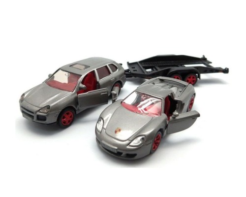 Машина Siku 2544 Porsche с прицепом и спорткаром Porsche GT, 1/55 SIKU2544 в Москве Машина Siku 2544 Porsche с прицепом и спорткаром Porsche GT, 1/55 SIKU2544 в Москве
