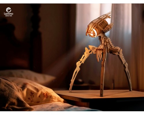 Деревянный конструктор Lemmo Модель Светильник "Захватчик миров", 183 детали LM-0211 в Москве