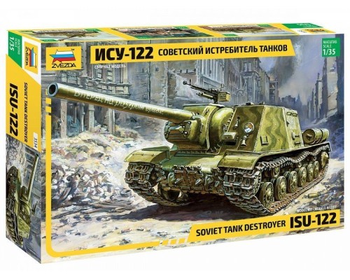 Сборная модель ZVEZDA Советский истребитель танков ИСУ-122, 1/35 ZV-3534 в Москве Сборная модель ZVEZDA Советский истребитель танков ИСУ-122, 1/35 ZV-3534 в Москве
