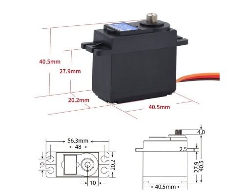 Сервомашинка цифровая JX Servo PDI-5509MG (55.6г/9.35/0.13/6V) стандартная PDI-5509MG в Москве Сервомашинка цифровая JX Servo PDI-5509MG (55.6г/9.35/0.13/6V) стандартная PDI-5509MG в Москве