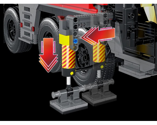 Радиоуправляемый конструктор RCM тяжёлый кран (4885 деталей)