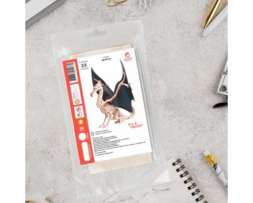 Деревянный конструктор Lemmo Модель "Дракон", 25 деталей LM-0214 в Москве