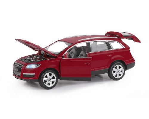 Машина "АВТОПАНОРАМА" Audi Q7, бордовый, 1/24, в/к 24,5*12,5*10,5 см JB1251130 в Москве