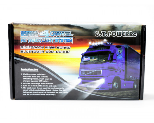 Профессиональное освещение G.T.Power для грузовиков, 2 контроллера, Bluetooth управление