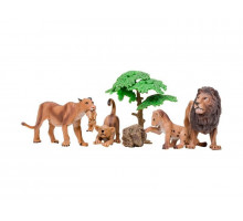 Набор фигурок животных MASAI MARA MM201-006 серии "Мир диких животных": Семья львов, 6 пр.