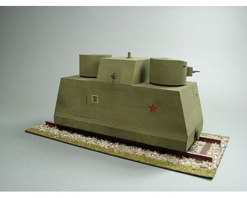 Сборная картонная модель Shipyard бронедрезина Leningrad(№43), 1/25 MK012 в Москве