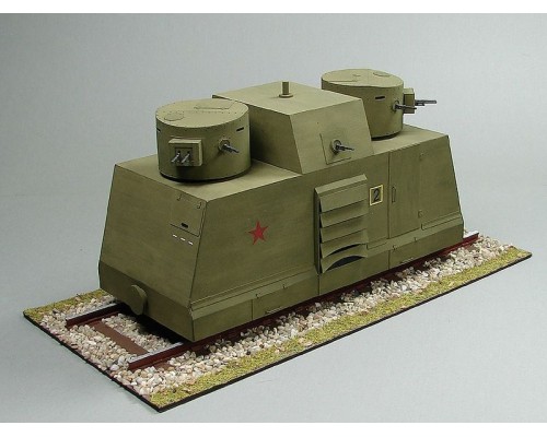 Сборная картонная модель Shipyard бронедрезина Leningrad(№43), 1/25 MK012 в Москве