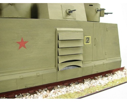 Сборная картонная модель Shipyard бронедрезина Leningrad(№43), 1/25 MK012 в Москве
