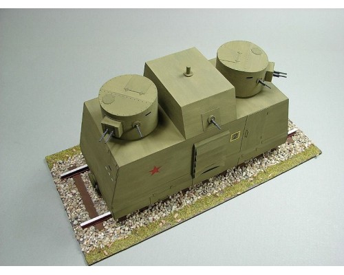 Сборная картонная модель Shipyard бронедрезина Leningrad(№43), 1/25 MK012 в Москве