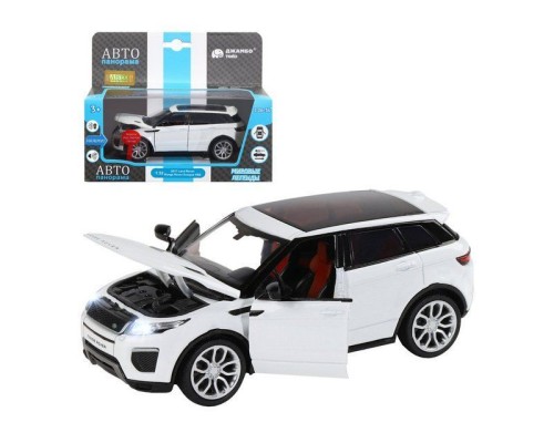 Машина "АВТОПАНОРАМА" Range Rover Evoque, белый, 1/32, свет, звук, инерция, в/к 17,5*13,5*9 см JB1251329 в Москве Машина "АВТОПАНОРАМА" Range Rover Evoque, белый, 1/32, свет, звук, инерция, в/к 17,5*13,5*9 см JB1251329 в Москве