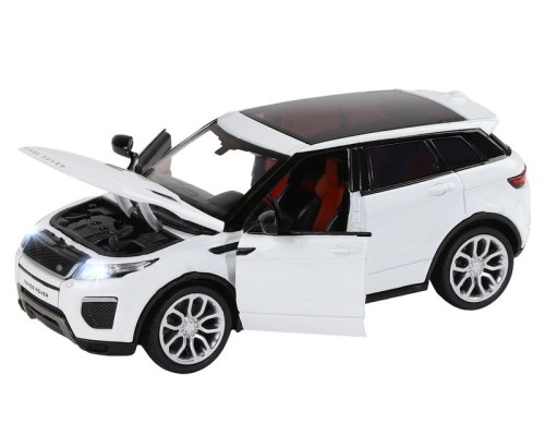 Машина "АВТОПАНОРАМА" Range Rover Evoque, белый, 1/32, свет, звук, инерция, в/к 17,5*13,5*9 см JB1251329 в Москве Машина "АВТОПАНОРАМА" Range Rover Evoque, белый, 1/32, свет, звук, инерция, в/к 17,5*13,5*9 см JB1251329 в Москве