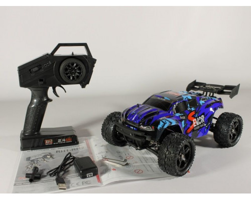 Радиоуправляемая трагги Remo Hobby S EVO-R Brushless V2.0 (синяя) 4WD 2.4G 1/16 RTR