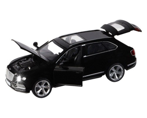 Машина "АВТОПАНОРАМА" Bentley Bentayga, черный, 1/34, свет, звук, инерция, в/к 17,5*13,5*9 см JB1251300 в Москве