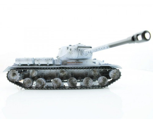 Р/У танк Taigen 1/16 ИС-2 модель 1944, СССР, зимний, (для ИК танк. боя) 2.4G, деревянная коробка