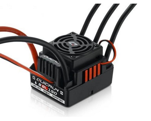 Бесколлекторный бессенсорный регулятор Hobbywing QuicRun-WP-8BL150-V2-CTP (150A-1080A, 1/8) HW-30109002 в Москве