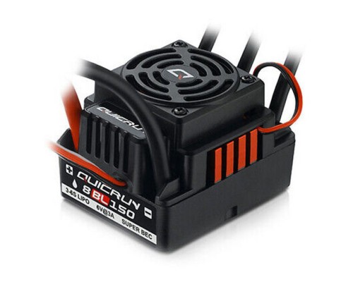 Бесколлекторный бессенсорный регулятор Hobbywing QuicRun-WP-8BL150-V2-CTP (150A-1080A, 1/8) HW-30109002 в Москве