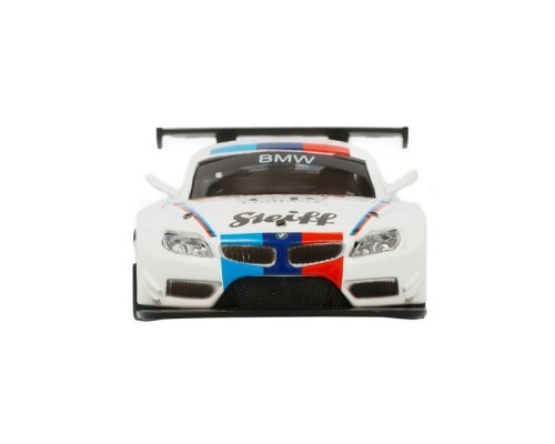 Машина "АВТОПАНОРАМА" BMW Z4 GT3, 1/38, белый, инерция, откр. двери, в/к 17,5*12,5*6,5 см JB1251220 в Москве
