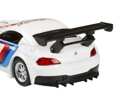 Машина "АВТОПАНОРАМА" BMW Z4 GT3, 1/38, белый, инерция, откр. двери, в/к 17,5*12,5*6,5 см JB1251220 в Москве