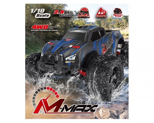 Радиоуправляемый монстр Remo Hobby MMAX (синий) 4WD 2.4G 1/10 RTR RH1031-BLUE в Нижнем Новгороде Радиоуправляемый монстр Remo Hobby MMAX (синий) 4WD 2.4G 1/10 RTR RH1031-BLUE в Нижнем Новгороде