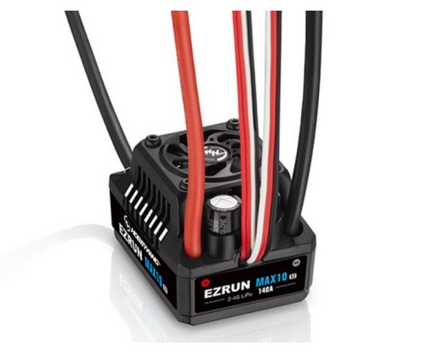 Бесколлекторный регулятор Hobbywing EZRUN MAX10 G2-140A (140A-880A, 1/10) влагозащищённый HW-30102603 в Москве