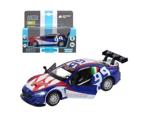 Машина "АВТОПАНОРАМА" Maserati Gran Turismo MC GT4, синий, 1/32, свет, звук, в/к 17,5*13,5*9 см JB1251322 в Москве Машина "АВТОПАНОРАМА" Maserati Gran Turismo MC GT4, синий, 1/32, свет, звук, в/к 17,5*13,5*9 см JB1251322 в Москве