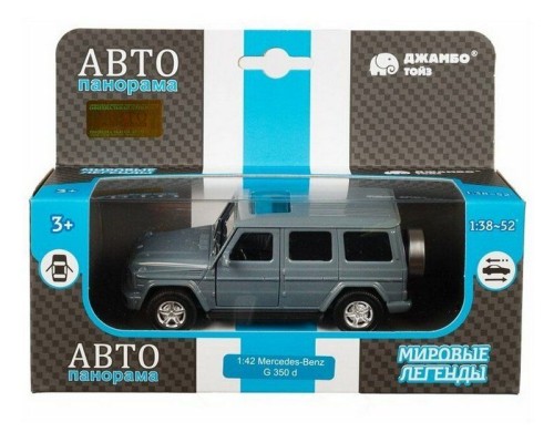 Машина "АВТОПАНОРАМА" Mercedes-Benz G350d, серый, 1/42, инерция, откр. двери, в/к 17,5*12,5*6,5 см JB1251222 в Москве Машина "АВТОПАНОРАМА" Mercedes-Benz G350d, серый, 1/42, инерция, откр. двери, в/к 17,5*12,5*6,5 см JB1251222 в Москве