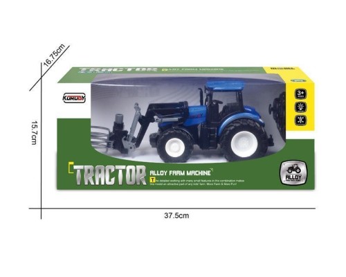 Р/У фермерский трактор Korody с погрузчиком тюков, мет. кузов 1/24 2.4G 6CH RTR KR6634H в Москве